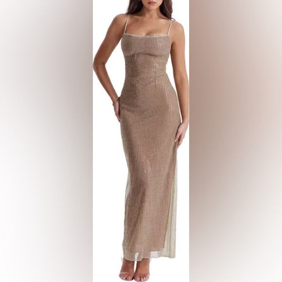 HOUSE OF CB Alondra Beaded Cocktail Dress Limited Edition - Picture 1 of 4